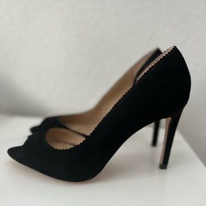 Zara Basic Collection Black Peep Toe Heels